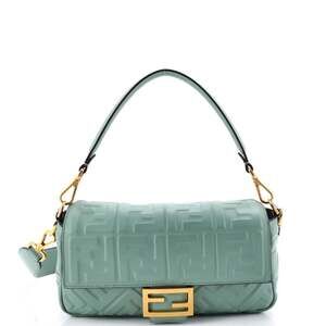 Fendi Baguette Nm Bag Zucca Embossed #242340F20B